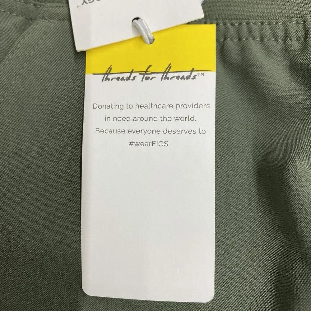 FIGS Axim Cargo Scrub Pants Men’s Small Moss Green PO 4949 Army Nurse NWT